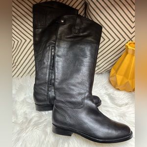Ralph Lauren Black Leather Boots